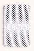 Prześcieradła dla dzieci - Prześcieradło bawełniane z gumką do łóżeczka 120x60 cm - grochy czarne - miniaturka - grafika 1