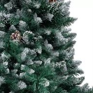 Choinki - vidaXL sztuczne choinka z LED, bombkami i szyszkami, 180 cm - miniaturka - grafika 1