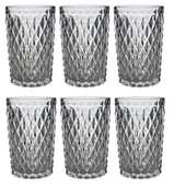 Szklanki - Komplet 6 szklanek wysokich Long Drink Cristal 340ml - miniaturka - grafika 1