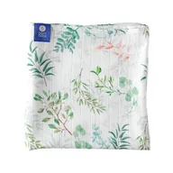 Rożki i beciki - BAMBOO-LINE Otulacz Oliwkowy Sad 120*120 - miniaturka - grafika 1