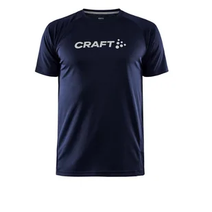 Męska Koszulka CRAFT CORE UNIFY LOGO TEE M 1911786-396000 – Granatowy - Koszulki męskie - miniaturka - grafika 1
