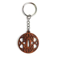 Breloki - Brelok Breloczek Do Kluczy Tsuba Take Bambus - miniaturka - grafika 1