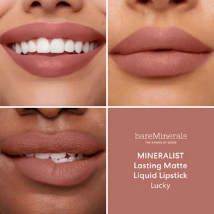 bareMinerals Mineralist Lasting Matte Liquide Lipstick Lucky 3.7 ml - Szminki - miniaturka - grafika 6