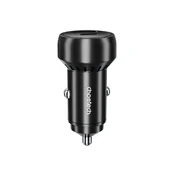 Ładowarki samochodowe - Ładowarka samochodowa USB-C USB-A PD 60W z podświetleniem LED Choetech - miniaturka - grafika 1