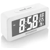 Zegary - HYUNDAI Budzik AC 321 W Biały - miniaturka - grafika 1