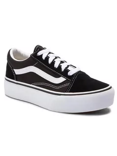 Trampki męskie - Vans Tenisówki Old Skool Platfor VN0A3TL36BT1 Czarny - grafika 1