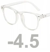 Okulary korekcyjne, oprawki, szkła - OKULARY KOREKCYJNE NERD nerdy retro MINUSY -4.5 - miniaturka - grafika 1