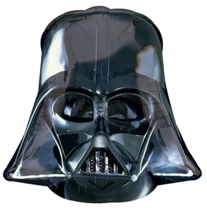 Balon foliowy, Star Wars Darth Vader Czarny, 46 cm x 50 cm - Balony i akcesoria - miniaturka - grafika 1