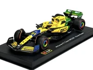 Samochody i pojazdy dla dzieci - BBURAGO McLAREN FORMULA 1 TEAM MCL38 GP MONACO #81 OSCAR PIASTRI Z GABLOTKĄ 38215 1:43 - miniaturka - grafika 1