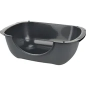 Kuwety dla kotów - AniOne toaleta otwarta Bella 56 x 39,5 x 19 cm szary - miniaturka - grafika 1