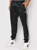 Spodnie sportowe męskie - Adidas Spodnie dresowe adicolor Classics HC1934 Czarny Slim Fit - miniaturka - grafika 1