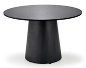 Stoły - Czarny okrągły stół na jednej nodze E0-Z63 - miniaturka - grafika 1
