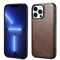 Etui i futerały do telefonów - ICARER Etui Leather Oil Wax pokryte naturalną skórą do iPhone 13 Pro Max (kompatybilne z MagSafe) brązowy - miniaturka - grafika 1