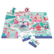 Puzzle - Mudpuppy Puzzle zestaw z 8 figurkami Księżniczka 3+ MP47670 - miniaturka - grafika 1