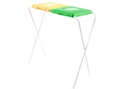 Pozostałe akcesoria do uprawy roślin - Stojak na worki na śmieci 2-komorowy Flipo żółty/zielony - miniaturka - grafika 1