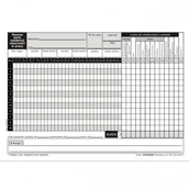 Druki akcydensowe - Druk roczna karta obecności w pracy A5 02038 - miniaturka - grafika 1