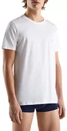 Koszulki męskie - United Colors of Benetton Koszulka męska z dzianiny, Biały (Bianco 101), XXL - miniaturka - grafika 1