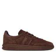 Sneakersy damskie - Sneakersy Polo Ralph Lauren Bedford 804975536004 Brązowy - miniaturka - grafika 1