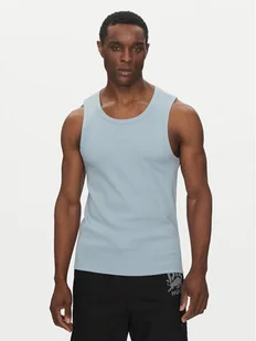 HUGO Tank top Dapota 50542089 Niebieski Slim Fit - Koszulki męskie - miniaturka - grafika 1