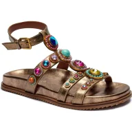 Sandały damskie - Kurt Geiger Skórzane sandały OCTAVIA FLEXI GLADIATOR - miniaturka - grafika 1