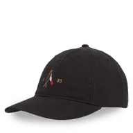 Czapki męskie - Czapka z daszkiem Tommy Hilfiger Seasonal Flag Wash 6 Panel Cap AM0AM13348 Czarny - miniaturka - grafika 1