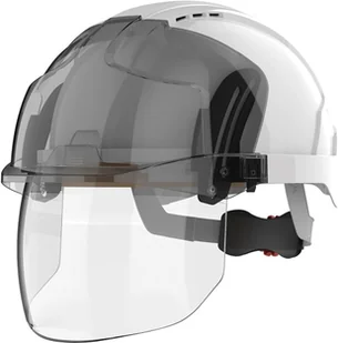 Kask EVO VISTAshield z wizjerem, biały - Akcesoria BHP - miniaturka - grafika 1