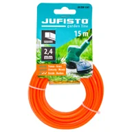 Akcesoria do kos i kosiarek - Żyłka Tnąca Do Kos I Podkaszarek 2,4 Mm 15 Mb Jufisto Ju-Zok-1241 Kwadrat - miniaturka - grafika 1