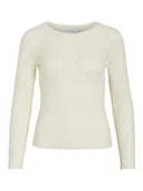 Swetry damskie - Vila Koszulka "Vizirp" w kolorze kremowym - miniaturka - grafika 1