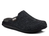 Kapcie damskie - Kapcie męskie filcowe Inblu VE-10 pantofle domowe wkładka skórzana szare-44 - miniaturka - grafika 1