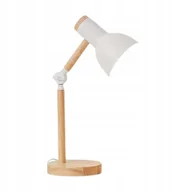 Lampy stojące - Lampka biurkowa lampka nocna stołowa lampka na biurko biała LED E27 - miniaturka - grafika 1