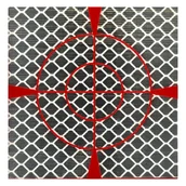 Akcesoria do urządzeń pomiarowych - Folia dalmiercza biało-czerwona 60mm x 60mm - 50 sztuk ( 1,62zł netto / sztuka ) - miniaturka - grafika 1