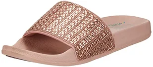 Skechers Golf Damskie sandały Pop Up, Różowe złoto płótno stras wykończenie, 40 EU - Swetry damskie - miniaturka - grafika 1