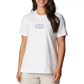 Koszulki i topy damskie - Koszulka Columbia Boundless Beauty 2036581101 - biała - grafika 1
