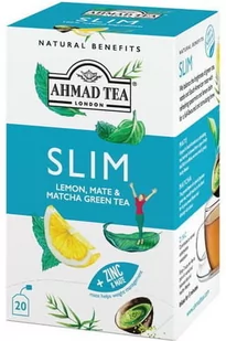 Ahmad Tea Slim Herbata Zielona Z Ziołami 20 Torebek Aluminiowych - Herbata - miniaturka - grafika 1