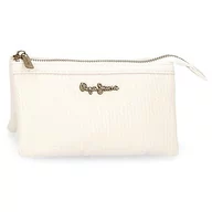 Portfele - Pepe Jeans Lena Portfel Trzy przegrody Biały 17,5x9,5x2 cms Skóra syntetyczna, Biały, Monedero Tres Compartimentos, Portfel Trzy przegródki - miniaturka - grafika 1