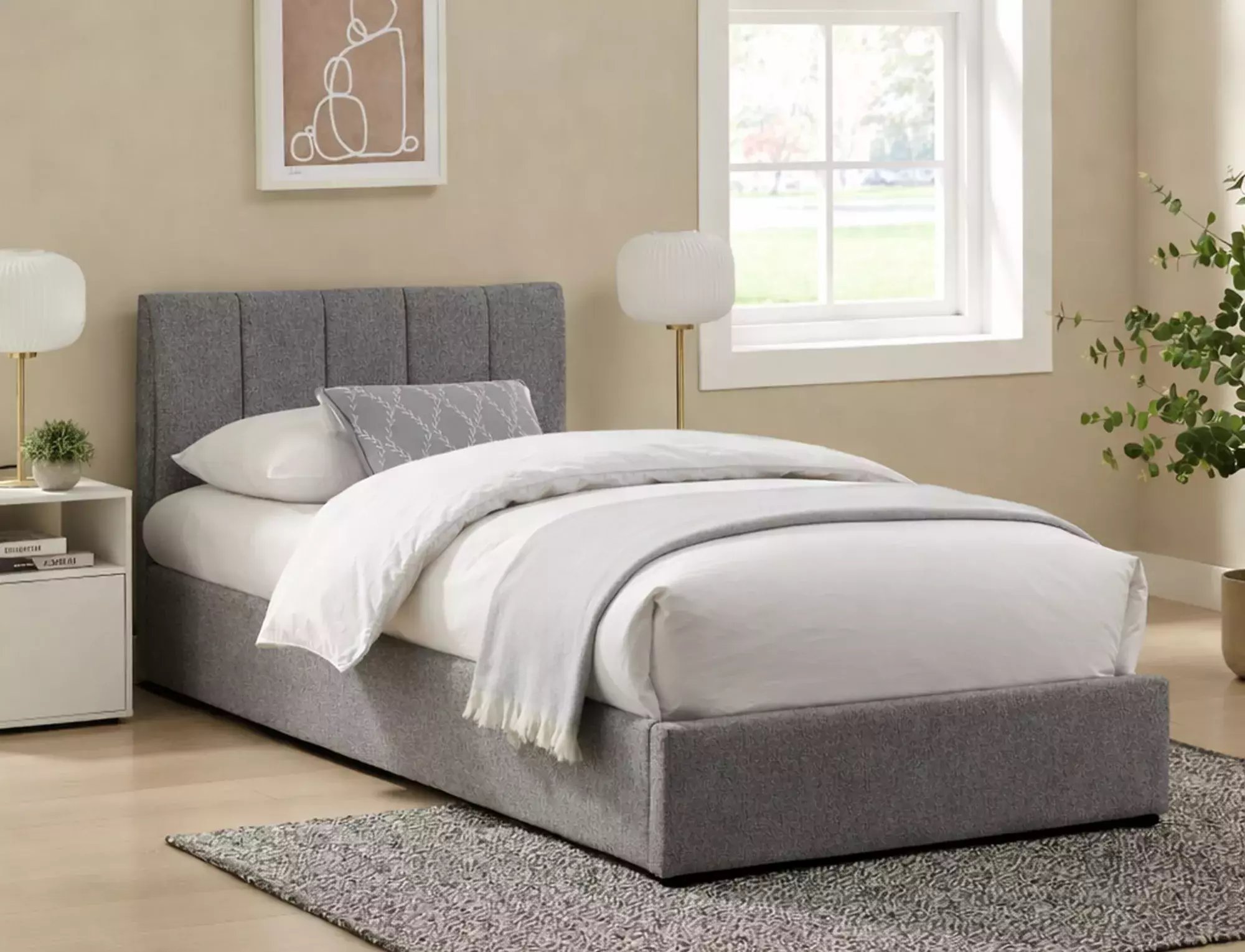 Signal ŁÓŻKO MONTREAL RAVEN 90X200 KOLOR SZARY 07