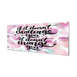 Szklana płyta Czarny napis na kolorowym tle 125x50 cm - Dekoracje domu - miniaturka - grafika 1