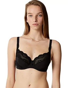 Maison Lejaby Damski biustonosz z fiszbinami, czarny (Noir 04), 70E - Biustonosze - miniaturka - grafika 1