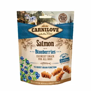 Carnilove Carnilove Crunchy Snack Salmon With Blueberries With Fresh Meat 200g 8595602528851 - Przysmaki dla psów - miniaturka - grafika 2
