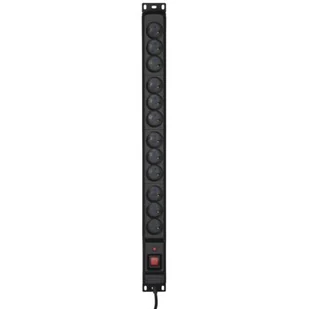 ActiveJet Listwa Przeciwprzepięciowa COMBO/12gn/1,5m/cz (12 x UTE; 10 A; 1,5m; kolor czarny) 2_204709 - Listwy zasilające - miniaturka - grafika 1