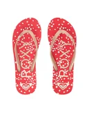 Klapki i japonki damskie - Roxy Japonki ARJL100869-RGL Czerwony - miniaturka - grafika 1