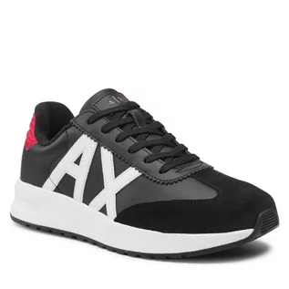 Sneakersy damskie - Sneakersy ARMANI EXCHANGE - XUX071 XV234 K001 Black/Black - grafika 1