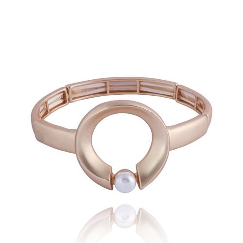 Bransoletka Z Oczkiem Z Białej Perły Złota Yvon