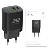 Ładowarki do telefonów - Ładowarka sieciowa Encore Energy PD 3.0 Quick Charge 4.0 USB-A USB-C 30W adapter MD-3083R - miniaturka - grafika 1