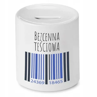 SKARBONKA DLA TEŚCIOWEJ BEZCENNA TEŚCIOWA PREZENT z Nadrukiem ze Zdjęciem - Skarbonki - miniaturka - grafika 1