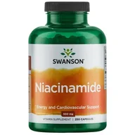 Suplementy naturalne - SWANSON Niacinamide 500 mg (250 kaps.) - miniaturka - grafika 1