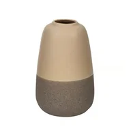 Wazony i flakony - Wazon MY HOME Sand 9.5 x 9.5 x 15 cm Beżowo-brązowy - miniaturka - grafika 1