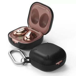 RINGKE Etui RINGKE Slim X do Samsung Galaxy Buds Live Czarny SAMSUNG GALAXY BUDS LIVE - Pudełka i akcesoria na płyty CD - miniaturka - grafika 2