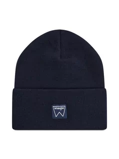 Czapki damskie - Wrangler Czapka Basic Beanie W0U0UHX38 Granatowy - grafika 1