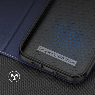 Dux Ducis Skin X2 etui do iPhone 14 Pro pokrowiec z magnetyczną klapką niebieski - Etui i futerały do telefonów - miniaturka - grafika 8